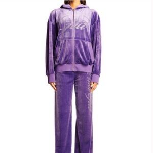 I AM GIA purple Daria track suit TOP AND BOTTOMS both size medium